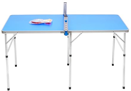Tischtennisplatte Tischtennisplatten,152 * 76 * 76cm,Klappbar,mit 2 Schläger und 3 Bälle,6 Halterungen,3 verstärkte Stabilisierungsstangen,Innen- oder Außenbereich