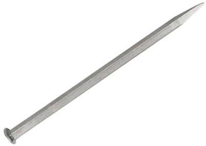 Stone Rock - Herramienta de cinceles para tallar rocas con punta de 6 mm y punta plana de 12 mm, adecuada para trabajos detallados de escultura de mampostería, roca resistente