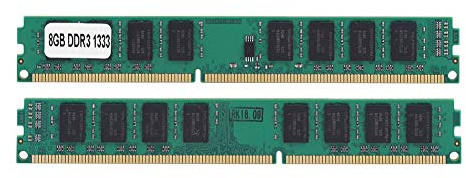 Lazmin112 Kit DE DDR3 DE 8 GB, FRECUENCIA DE 1333 MHz Memoria RAM DDR3 Transmisión DE Datos Rápida, Compatible con Enchufe and Play, Amplia CompatibiliDad