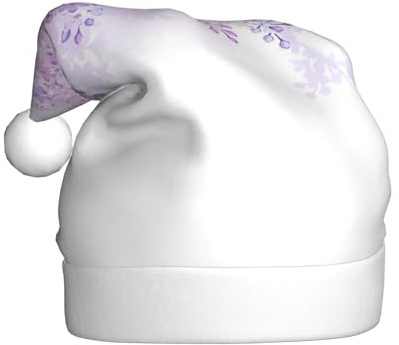 Incorniciatura fiori lilla in fiore stampato adulto cappello di Natale decorazione cappello adatto per spettacoli teatrali feste di vacanza