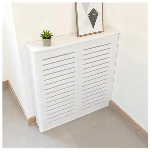 QHLTY Copri Radiatore Casa Mensola Griglia Lamelle Copri Radiatori Riscaldamento per Soggiorno, Ufficio, Corridoio, Nascondi Tubi Ingombranti(60x70x20cm)