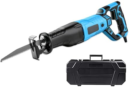 Glowdora Scie À Os Électrique Professionnelle, Scie Sabre Filaire À Vitesse Variable avec Lames pour La Découpe De Métal, Bois, Porc, Bœuf Et Mouton.