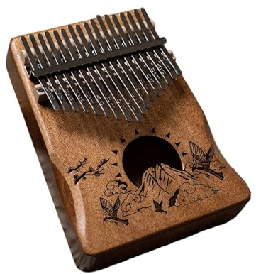 Pianoforte a pollice Pianoforte Kalimba A 17 Note In Mogano Multicolore(2)