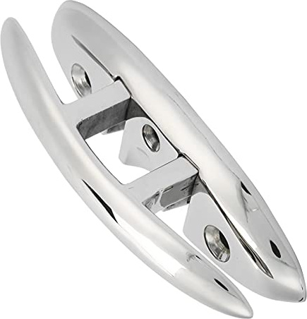 Huairdum Folding Dock Cleat, 316 Rostfritt Stål Marine Flip Up Cleat, Fin Spegelpolerande Båtklocka Utan Borrning Krävs, Idealisk för Yachtförtöjning