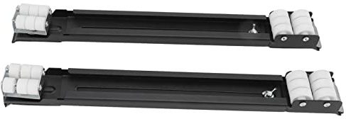 HUSHUI Heavy Duty Utdragbar Apparatrulle Universalhjul för Flyttbara Möbler Apparater 300 Kg Lastbärande Järn och Nylonbas (Svart)