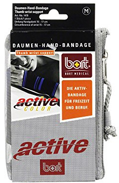 bort 1470 medium schwarz ActiveColor Daumen-Hand-Bandage für rechts und links gleich, medium, schwarz