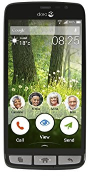 Doro Liberto 825 8 GB UK SIM-Free Smartphone - Black/Steel