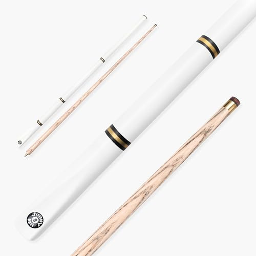 Jonny 8 Ball WHITE COMBI Adjustable 5pc Ash Pool Snooker Cue – 9mm Tip