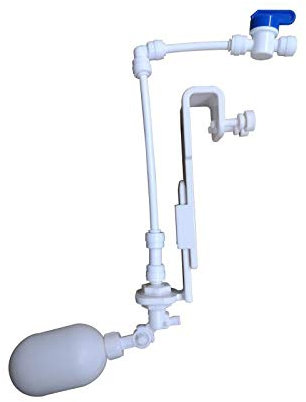 Malida Modern Aquarium Water Level Controller, Fish Tank Water Changer, Corrosion Resistant Float Valve, White Plastic, 1.5L, ATO System