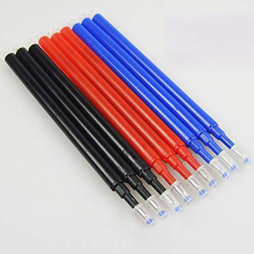 Ersatzminen Tintenroller Basic Nachfüllminen Für Radierbare Kugelschreiber, Sehr Gut Gefüllte Minen, Stift Radierbar, Strichstärke 0,7 mm [3/6/9 Stück] inkl. rot, Blau, schwarz (6 Stk: Rot+Blau)