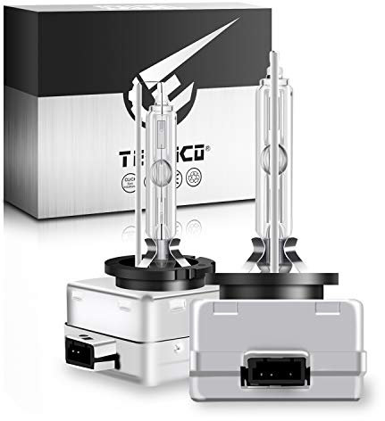 TECTICO D1S 35w Lampadina per fari allo xeno 6000K 12v Bianco diamante +300% Alta Luminosità Kit di conversione lampadina Bi HID, 2 lampadine