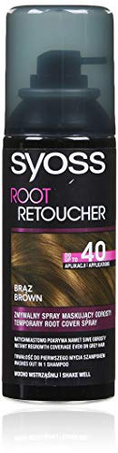 Syoss Root Retoucher Spray pour masquer les excroissances Marron moyen 120 ml