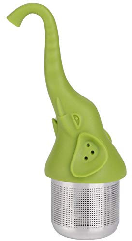 EVTSCAN Tea Infusers, Elephant-Shaped Tea Strainer Silicone Tea Filter Kitchen Gadget for Tea(Green)