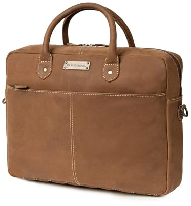 DRAKENSBERG Aktentasche Herren Leder 'Hugo' hochwertige 16 Laptoptasche für Business und Reise
