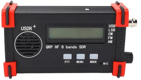 Transceptor Inalámbrico Portátil, Receptor SSB/CW 3,5-30 MHz Transceptor de Onda Corta de 8 Bandas USDX USDR HF QRP SDR 100-240V