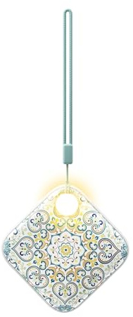 Gaiatop Handwärmer Wiederaufladbar, Doppelseitige Heiße Hände mit Licht & 2 Riemen, Wiederverwendbare Tragbare Elektrischer Taschenheizung, Geschenke für Frauen Männer