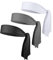 Mabor 3 Stück Sport Stirnband Herren Elastische Schweißband Stirn Verstellbar Haarband Damen für Fitness Yoga Laufen Tennis Erhältlich (Weiß Grau Schwarz)