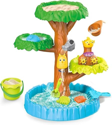 Sand- und Wasserbaum-Aktivitätsset für Outdoor-Garten & Strand, Spielzeit, Jungen und Mädchen ab 3 Jahren