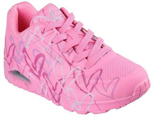 Skechers Sneaker Donna Uno Spread The Love, Rosa, 37 EU