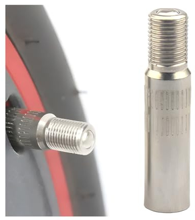 CGEAMYDY Ventilkappen Schaft Verlängerung, Ventilkappen Stammverlängerung, Metall Automobil Rad Ventilkappen Extender, Verlängerung Der Ventilkappe Mit Gewinde Für Scooter Auto Motorrad(39mm)