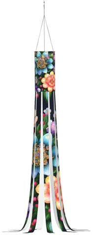 Blumen-Diamant-Gemälde, Druck, Halloween-Serie, Windsack, Geister-Thema, hängende Outdoor-Dekorationen, 150 cm