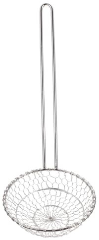 Cabilock Colador De Cocina De Acero Inoxidable Espumadera Mango Utensilio De Cocina Colador Inoxidable Para Cocinar y Servir Alimento