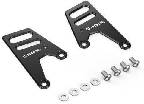 NICECNC Fersenschutz, Compatible with 690 Enduro 2008-2023, Fersenschutz, Gepäckträger, Compatible with Husqvarna 701 Enduro 2016–2023, Siehe Passformen, Schwarz