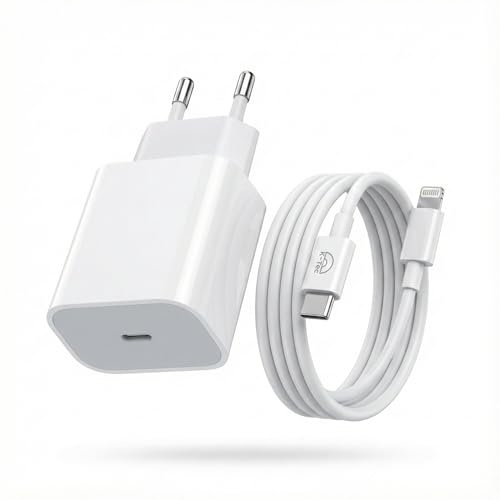 Chargeur Rapide 20W + Cable USB-c pour iphone 8-X-XS-XR-11-12-13-14 Pro Max Prise Secteur Mural + cable1M USB-c