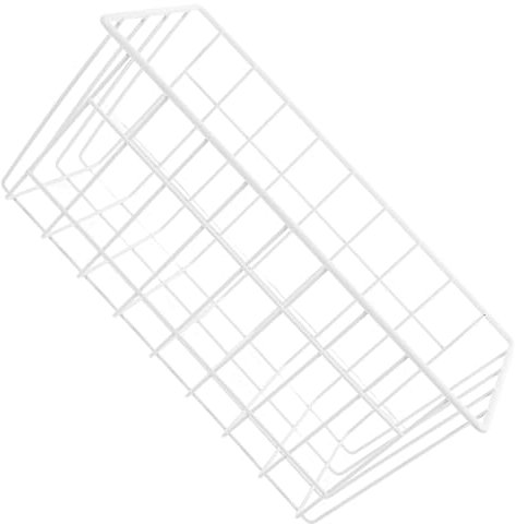 Cesta de Alambre para Congelador de Hierro, Color Blanco, de Pared