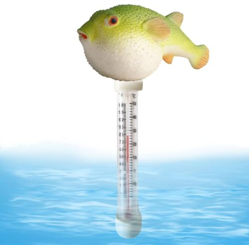 Termómetro Para Agua - Termómetro Animales Dibujados Para Bañeras De Hidromasaje | Termómetro Grande Para Piscina Accesorio Hogar Interior Exterior Spa Fuente Caliente Baño Familia Lago Bañera