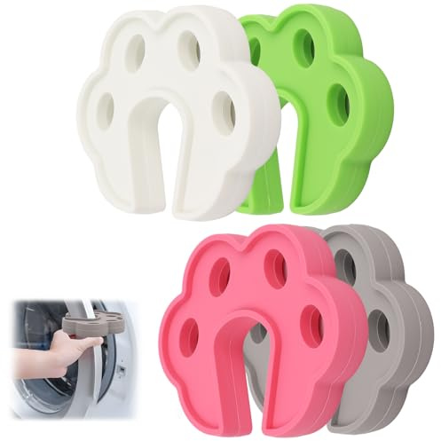 OPLCFO 4PCS Washing Machine Door Prop Open, Front Load Washer Door Stopper, Dryer Accessories