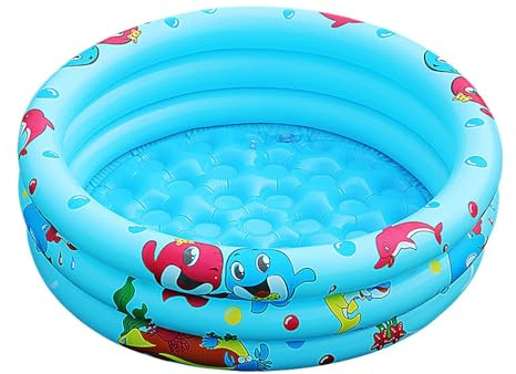 Piscina Inflable para Niños, Piscina Hinchable Infantil De PVC, Antideslizantes Piscinas Hinchable Familiar, Piscinas De Jardín Exterior Interior, Bañera Inflable Niños para Jardín Interior