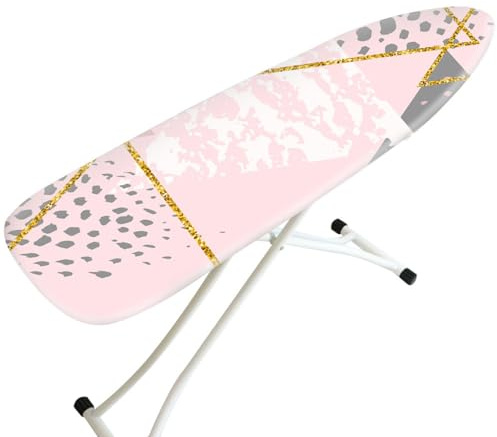 Ironing Board Covers Pink Gold Grey Ironing Board Covers 110 x 35cm and Pad Thick Resist Scorching and Staining Thick Easy Fit Iron Boards Cover Sizes Adjustable Elastic Rope
