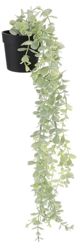 VALICLUD Suspension Murale Plante Artificielle Rotin Décoration Intérieure sans Entretien Plante Tombante Fausse pour Mur et Maison Pot Suspendu Style Naturel Élégante