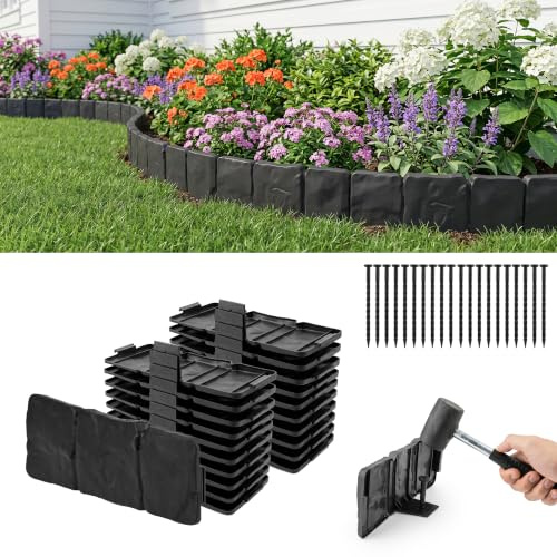 Bordure de pelouse en plastique, bordure de parterre, bordure de parterre, bordure de parterre de fleurs
