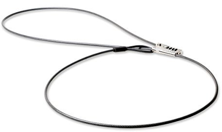 Lifeventure Sliding Cable Lock, Silver, 2 Meters