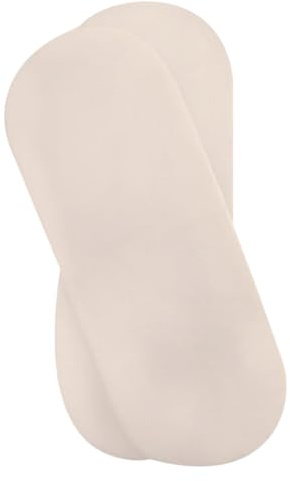 Clair de Lune - Lenzuola con angoli in jersey di cotone, confezione da 2, colore: Panna