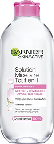Garnier Skin Active Mizellen-Lösung, All in 1, für sensible Haut, groß, 400 ml – 2 Stück