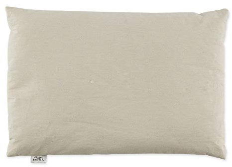 Bucky 100% Buckwheat Filled Pillow Collection, Standard, 23x16, Natural Twill