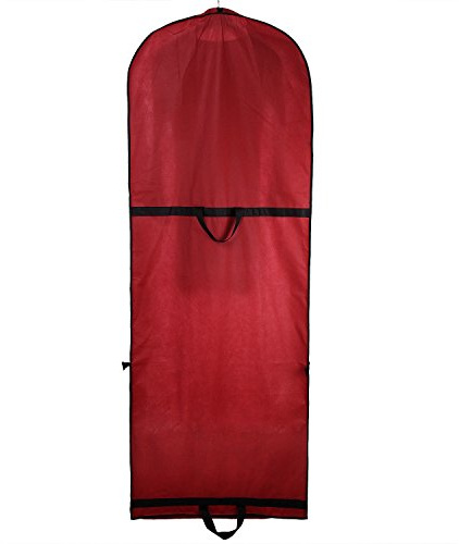 TUKA 180 cm andningsbart klädöverdrag hög kvalitet, 180 x 65 cm klädväska, förvaring transport av bröllopsklänning klänning aftonklänning, kostym kappa. Lång dragkedja + 2 fickor + bärhandtag, TKB1001