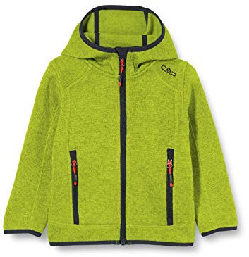 CMP Strickfleece Jacke 3H60844 Chaqueta, Niños, Cactus-Flame, 110