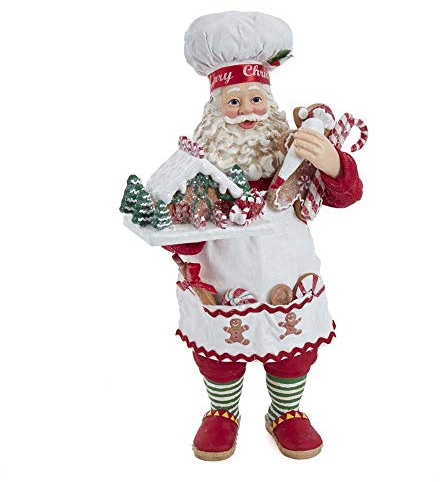 Kurt S. Adler Fabriché Lebkuchenkoch Santa, 26,7 cm, Mehrfarbig