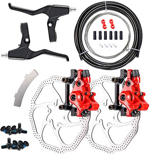 Farbetter Mechanical Bike Disc Brake Kit, Red