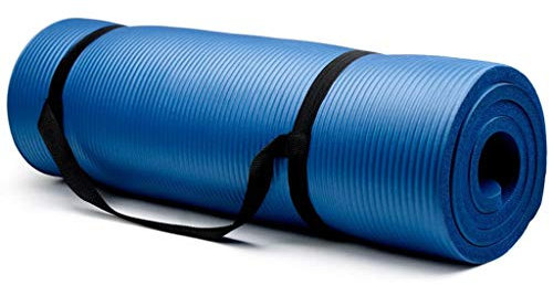 Yogamatte Gymnastikmatte 15mm Dickes Rutschfestes Sportmatte Gymnastikmatte Unterlegmatten für Yoga Mat Thick Durable Fitness Pilates Fitness-Pad-Matte Trainingsmatte Abnehmen Matte 180x61x1.6cm (B)
