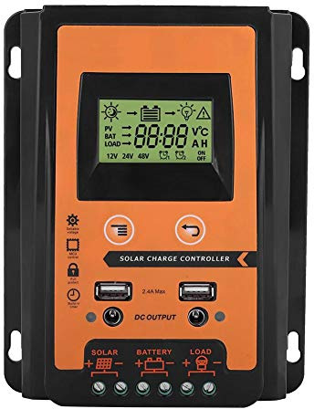 Regolatore MPPT, regolatore di carica solare MPPT 12V/24V 30A50A Regolatore di carica solare Regolatore della batteria del pannello solare, per la casa, l'industria (30A)