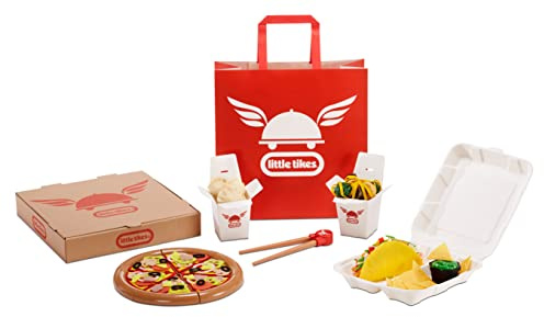 little tikes Lieferservice Set - Spielzeug für Rollenspiel mit über 200 Accessoires wie Tacos, Pizza, Nudeln und mehr - Fördert die Fantasie und Kreativität - für Kinder ab 3 Jahren