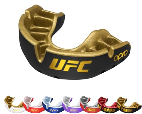 OPRO Gold Level Tandskydd Premium Fit – Gum Shield Vuxen och Barn – OPRO Munskydd Boxning och MMA, Easy Self-Fit Gum Shield Rugby och Hockey – Premiumskydd med tandgaranti