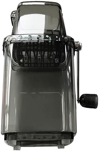 Broyeur à glace manuel portable, broyeur à glace manuel à manivelle (gris)