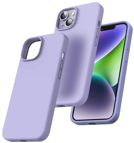 TOCOL für iPhone 14 Hülle Silikon, Stoßfest Anti-Rutsch Anti-Fingerabdruck Kratzfest Handyhülle für iPhone 14 Case, Lila
