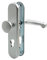 Buddy4Home house accessoires Schutzbeschlag Wohneingangstür Haustür Profilzylinder Langschild 72mm Sicherheits Beschlag Aluminium Knopf Drückergarnitur rund